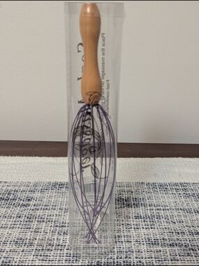 Wood Handle Purple Scalp Massager – Relaxing Head Stimulation